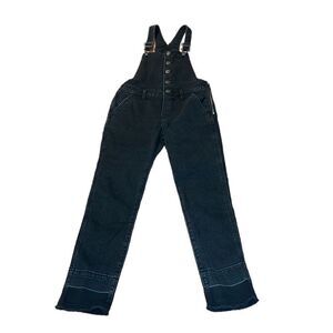 Gap Girl’s Bib Overalls, Black, skinny, Stretchy, XL